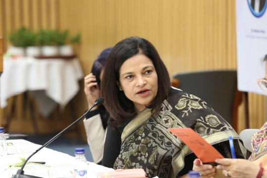 Ms. Kadambari Singh speaking on the panel