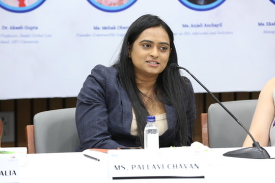 Ms. Pallavi Chauhan speaking on the panel